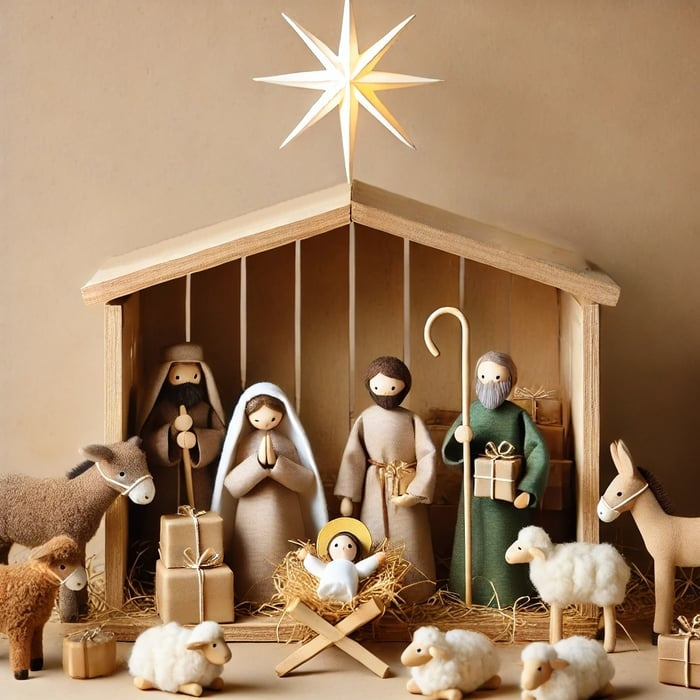 🔥LAST DAY 49% OFF-Handcrafted Puppet Nativity Scene ( Buy 2 Free Shipping )