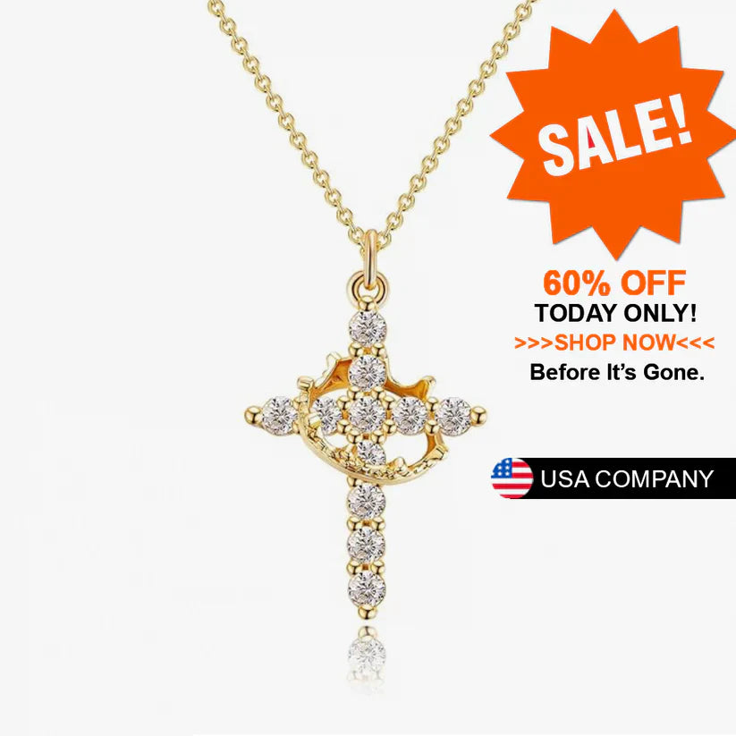 Cross Crown Necklace