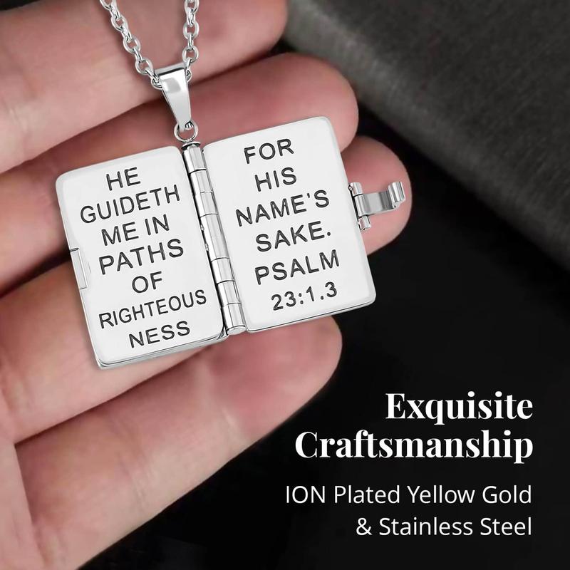 Openable Holy Cross Bible Pendant
