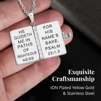 Openable Holy Cross Bible Pendant