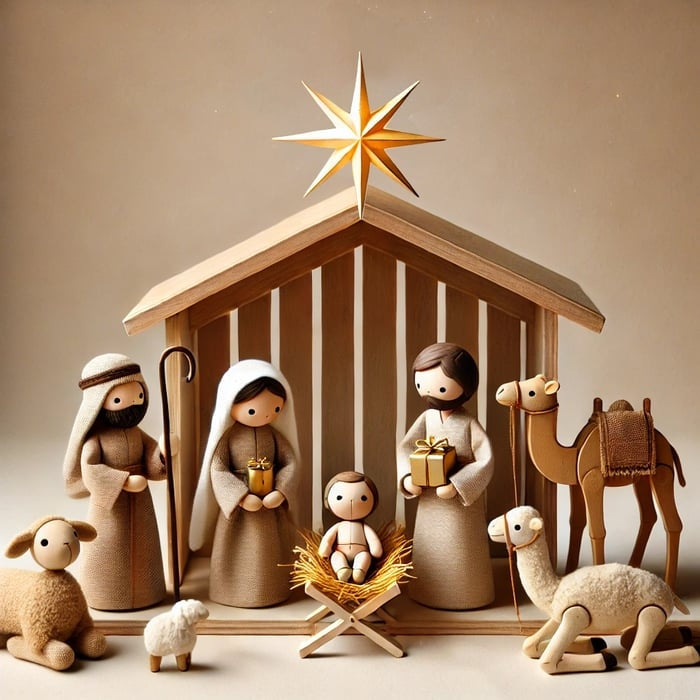🔥LAST DAY 49% OFF-Handcrafted Puppet Nativity Scene ( Buy 2 Free Shipping )