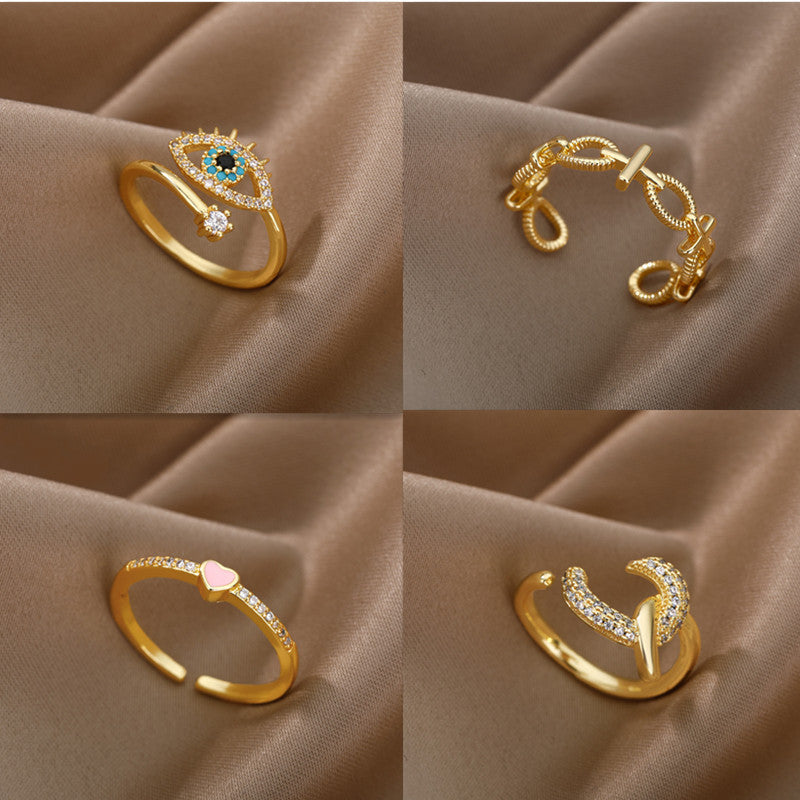 "Eye of the Demon" multi-style rings