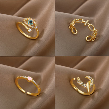 "Eye of the Demon" multi-style rings