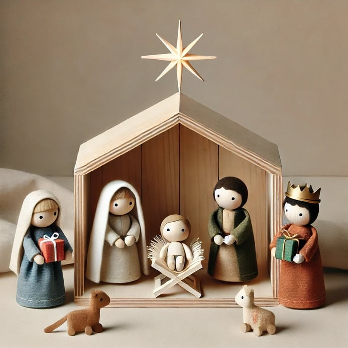 🔥LAST DAY 49% OFF-Handcrafted Puppet Nativity Scene ( Buy 2 Free Shipping )