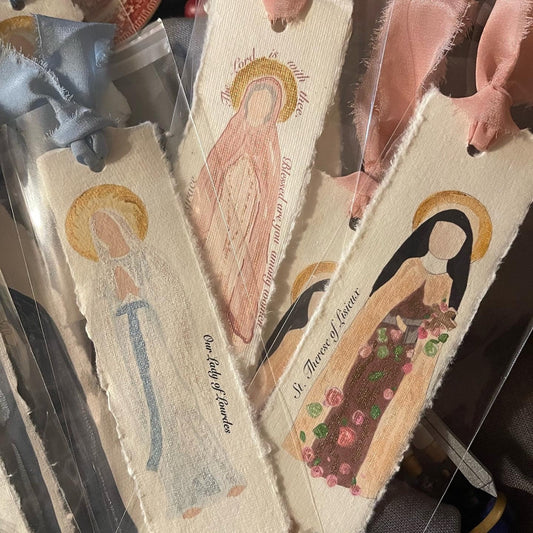 Saint Watercolor Paper Bookmark