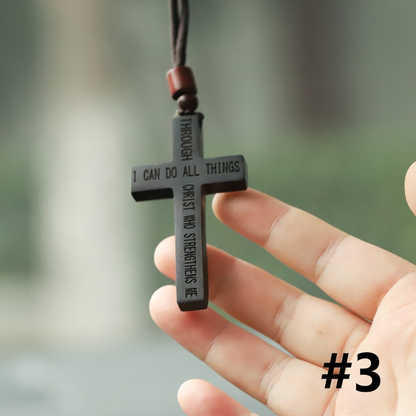 Car Rearview Mirror Cross Pendant