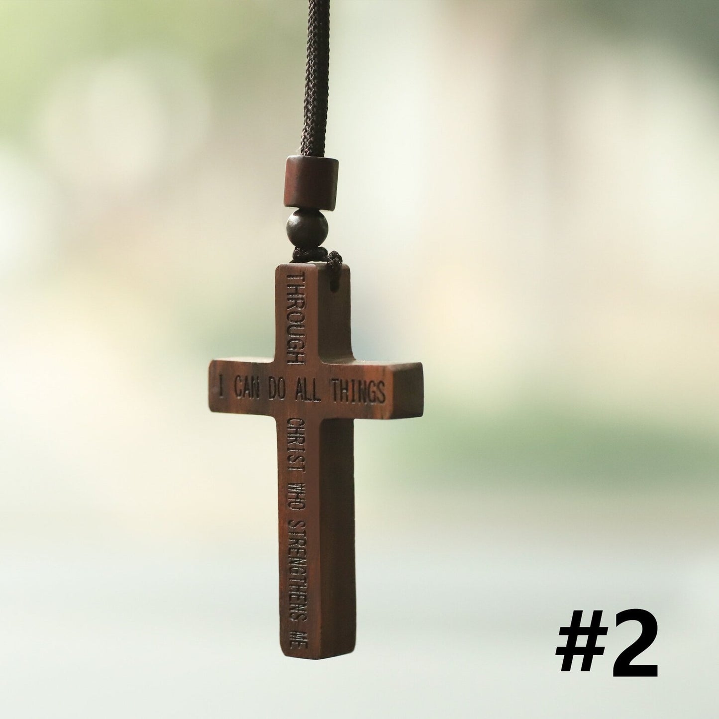Car Rearview Mirror Cross Pendant