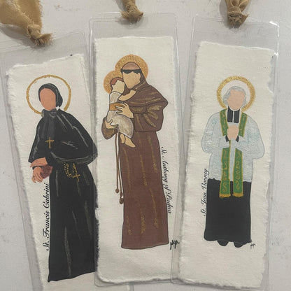 Saint Watercolor Paper Bookmark