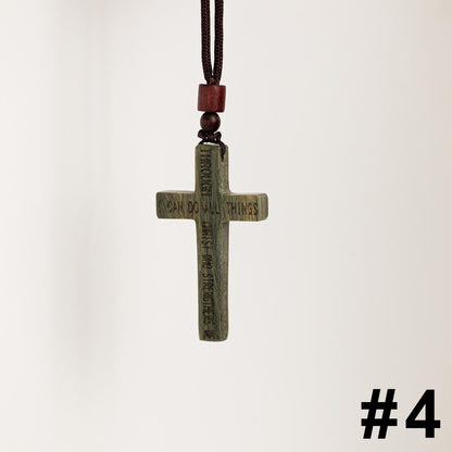 Car Rearview Mirror Cross Pendant