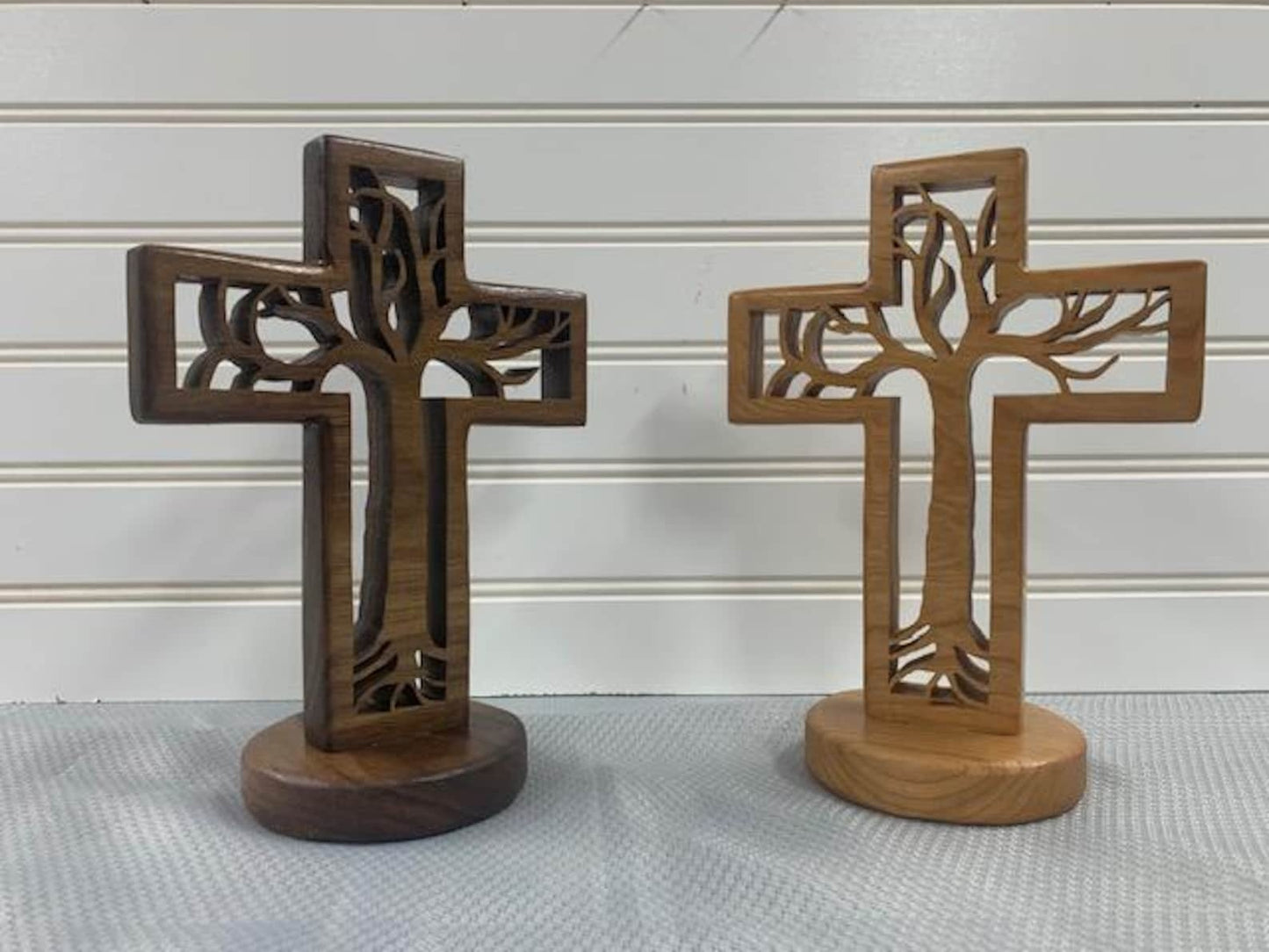 100% Hand-Carved Tree of Life Cross – A Symbol of Faith and Growth