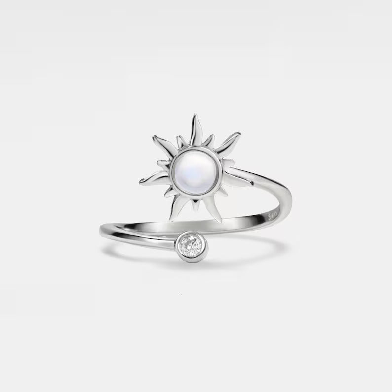 925 Sterling Silver Raya Spinner Worry Ring