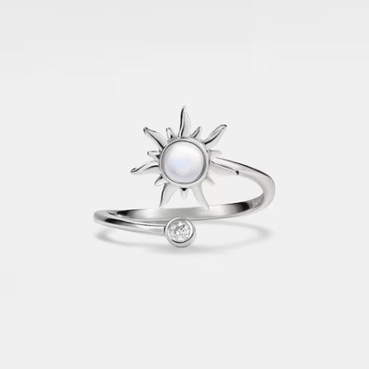 925 Sterling Silver Raya Spinner Worry Ring